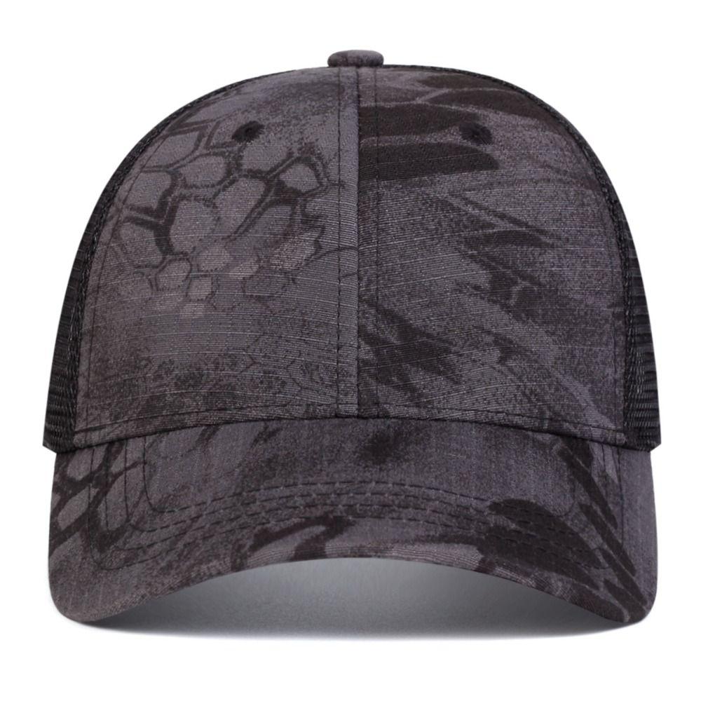 Casual Baseball Net Caps Adjustable Mesh Peaked Cap Simple Visor Sunscreen Hats Spring Summer
