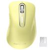 Memzuoix Ergonomic Wireless 1400 5 Battery USB Receiver Compatible with Light Yellow Mouse, 2.4G Optical, DPI, Buttons, Operated, Included, Cordless,