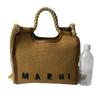 Used MARNITote Bag Brown leather/cotton Women