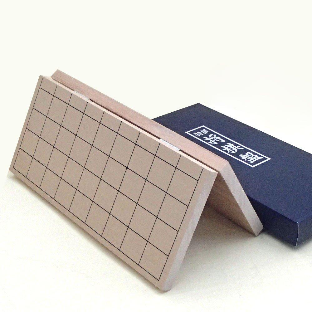Shogi Introductory Relatively Inexpensive 4 Folded Shogi Board and Plastic Komahoshin Set Set, Shin-Katsura No.