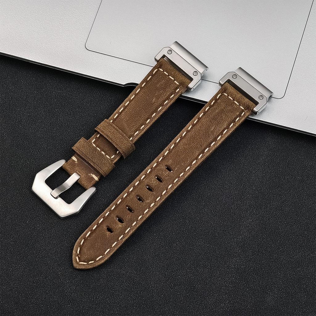 Ремешок Quickfit 26 мм 22 мм для Garmin Epix Pro 51 мм 47 мм Tactix 8 7 Pro Fenix 8 7 7X Enduro3 Аксессуары для часов из натуральной кожи