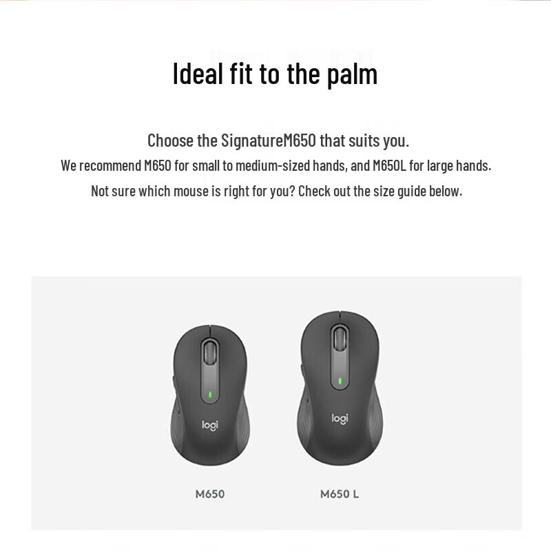 Беспроводная Bluetooth-мышь Logitech M650 M с приемником Logi Bolt