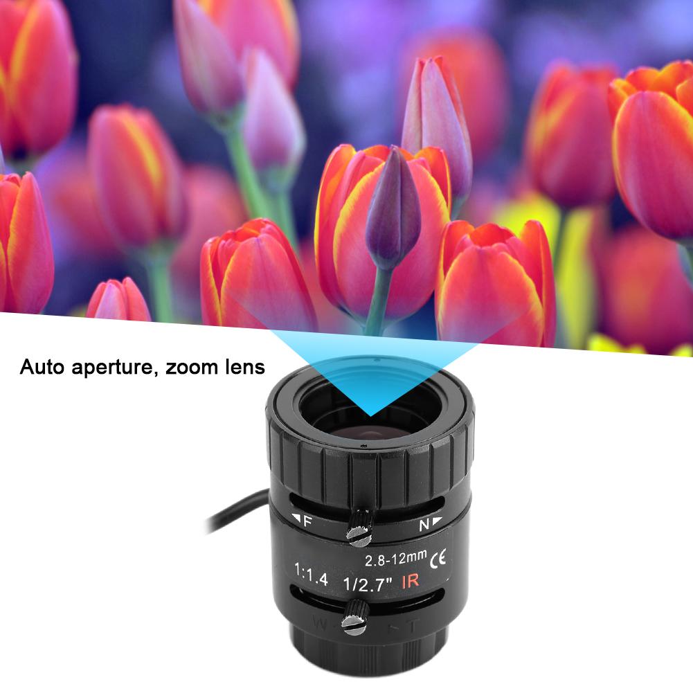 3MP HD Auto Aperture Zoom 2.8-12mm Focal Length Lens for Security Camera