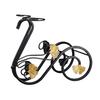 Iron Wine Rack with Glass Holder, Retro Swan Bicycle Wine Stand, Tabletop Red Wine Glass Hanger for Home Bar
