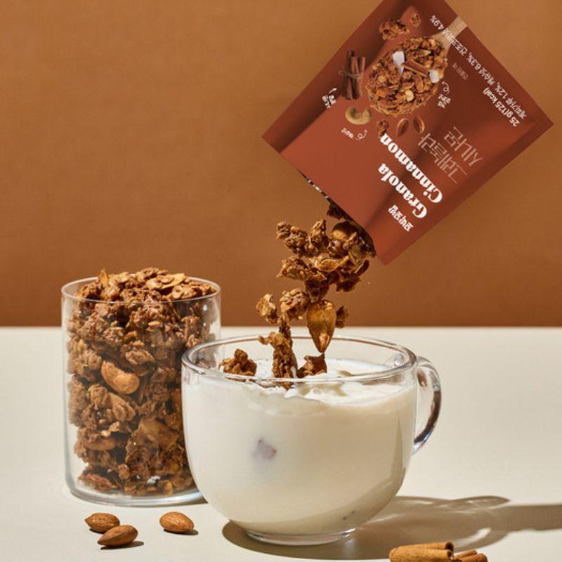 [1 box] 1 box of Kkobakkkobap homemade granola (25g x 10 packets)