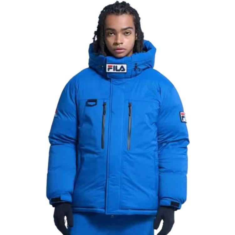 FILA Down Jackets Men's Blue Hooded Thickened Other FS2DJE4122X-DBU