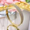 CMM высококачественный роскошный прочный металлический золотой браслет с цирконием Дубайский индийский женский свадебный аксессуар для вечеринки Современные ювелирные изделия