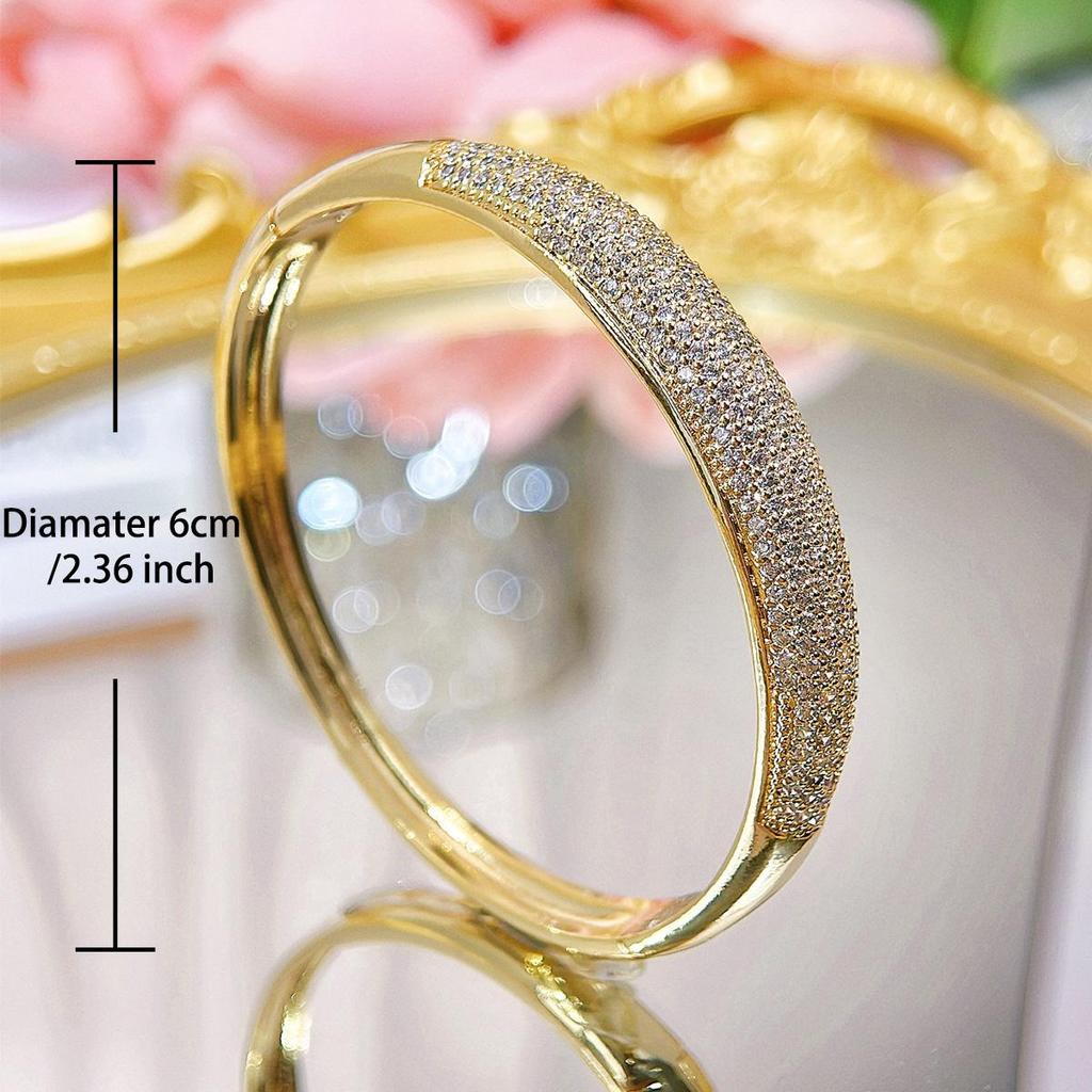 CMM высококачественный роскошный прочный металлический золотой браслет с цирконием Дубайский индийский женский свадебный аксессуар для вечеринки Современные ювелирные изделия