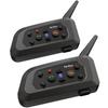 V6 Pro 1500M Motorcycle Helmet Intercom - Bluetooth 5.0, DSP Noise Cancellation, 6-Rider Group Chat, Waterproof