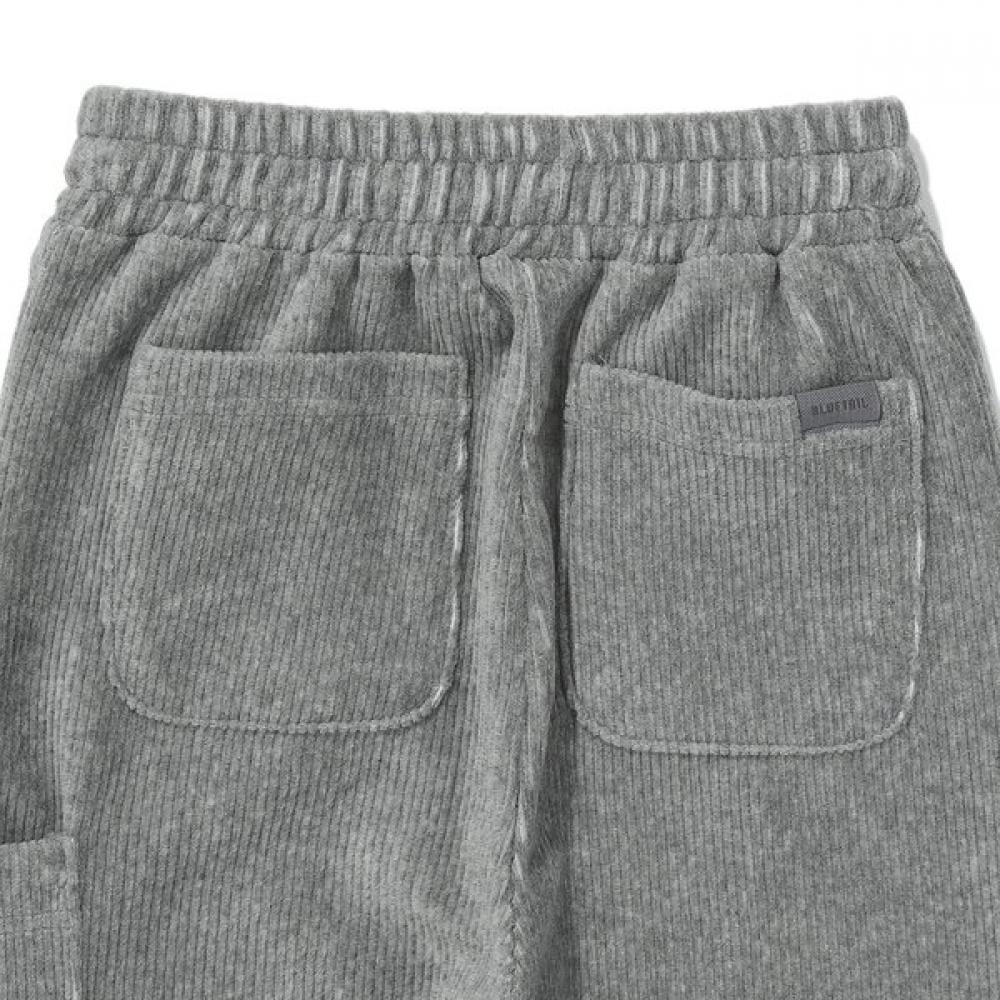 Bluetail Pants Melange Gray Side Pocket Azi4pt03mg