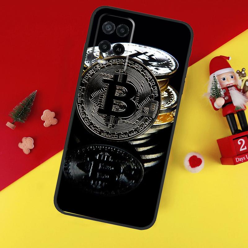 Чехол для Bitcoin BTC для Oppo A78 A98 A18 A38 A58 A5 A6 Pro A54 A74 A94 A17 A57 A80 A60 A40 A96 A76 A16 A15
