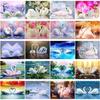 DIY 5D Diamond Painting Swan Animal Full Round Square Drill Mosaic Cross Stitch Diamond Embroidery Picture Rhinestone Home Decor