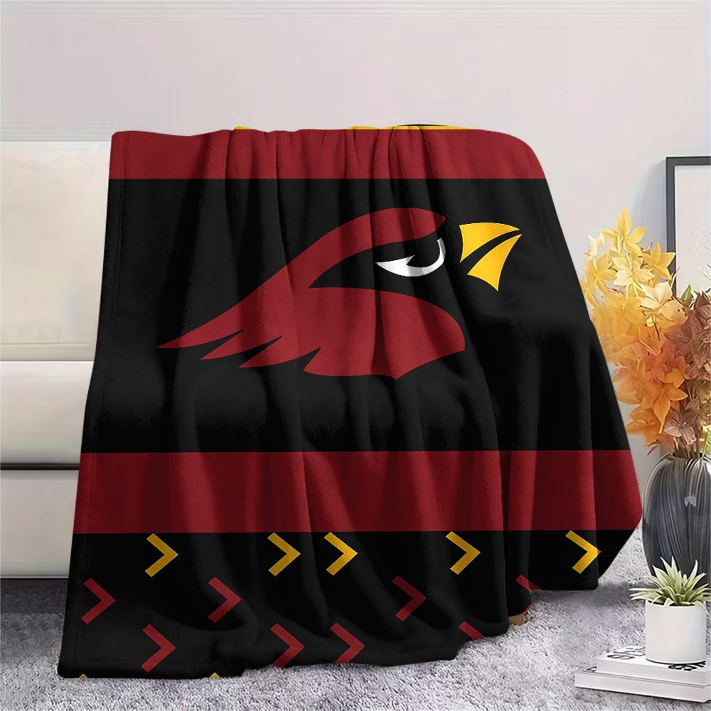 Arizona Cardinals Print Flannel Blanket, High quality Comfortable for All Seasons, Home Decor, Warmth and Comfort, Perfect for Christmas Gifts