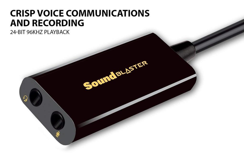 Creative Media Creative Sound Blaster 3 USB-аудиоинтерфейс Воспроизведение с высоким разрешением Воспроизведение! 24 бит/96 кГц SB-PLAY3