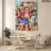 One Piece Straw Hat Pirates Adventure Tapestry Fashion Print Background Cloth Work Of Art Background Wall Hanging Cloth Soft