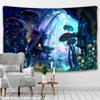 Fairy-tale Dream Tapestry Wall Hanging Huge Mushroom Tapestry Castle Witchcraft Hippie Children's Room Decoration Wall Tapestry