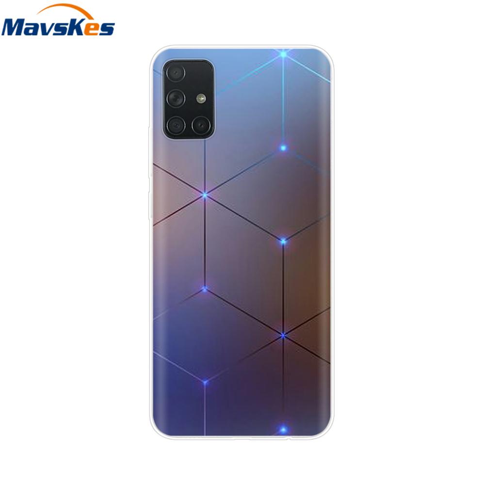 Чехол для Samsung Galaxy A51 Силиконовый Прозрачная Задняя Крышка Чехол для Телефона для Samsung Galaxy A71 SM-A715F A515F A 51 71 Чехол Fundas