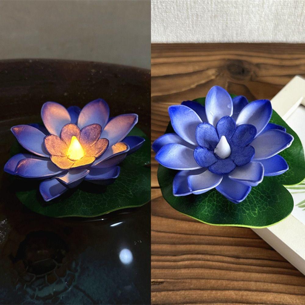 Floating Induction Floating Water Lotus Lamp Waterproof Lotus Wishing Lamp Christmas