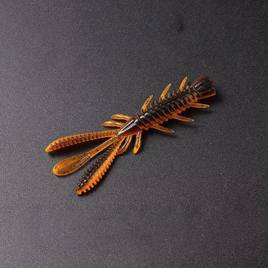 10 шт. 7 см/2,45 г Рыболовная приманка Хорошая гибкость Высокая эластичность Имитационный дизайн Яркий цвет