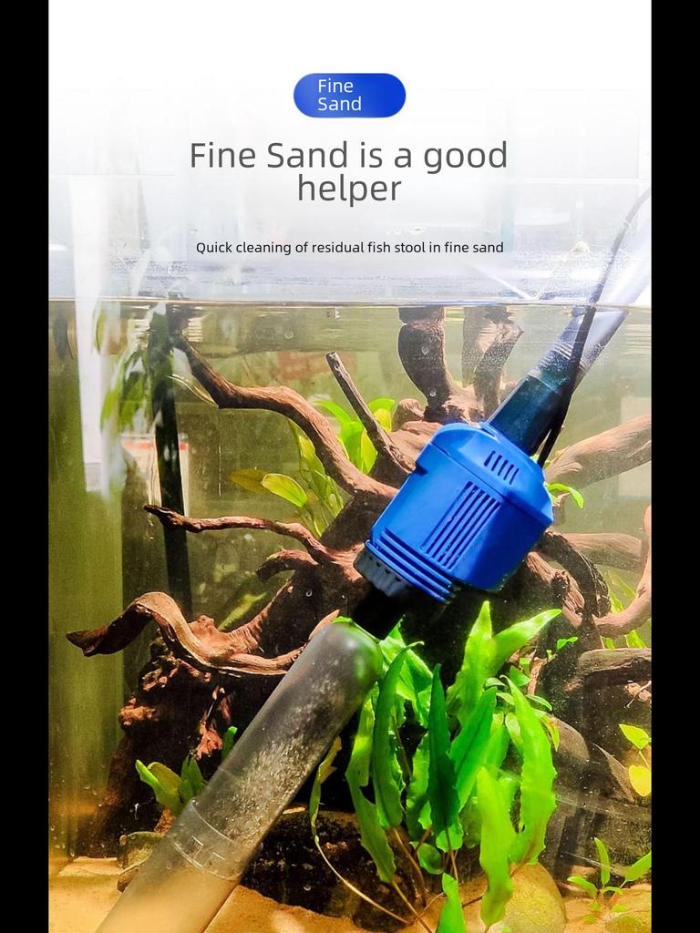 Электрический водосменник и пескомойка Sensen: Автоматический очиститель аквариума для откачки воды и удаления отходов жизнедеятельности рыб.