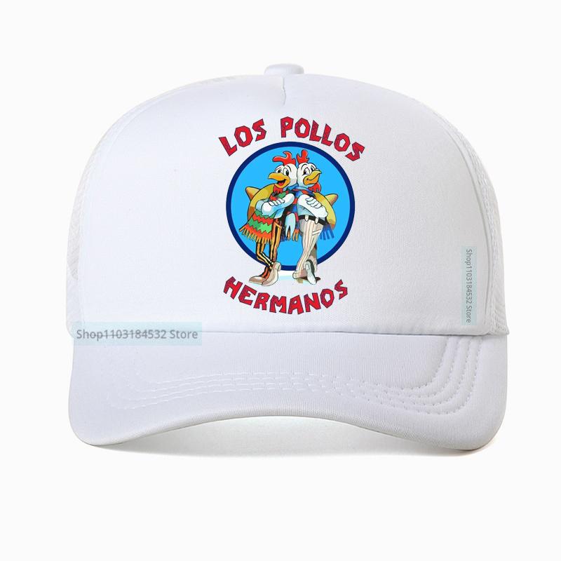 Funny Los Pollos HerUnisexos Breaking Bad Baseball Cap Unisex Women Adjustable Dad Hat Outdoor Breathable Trucker Hat