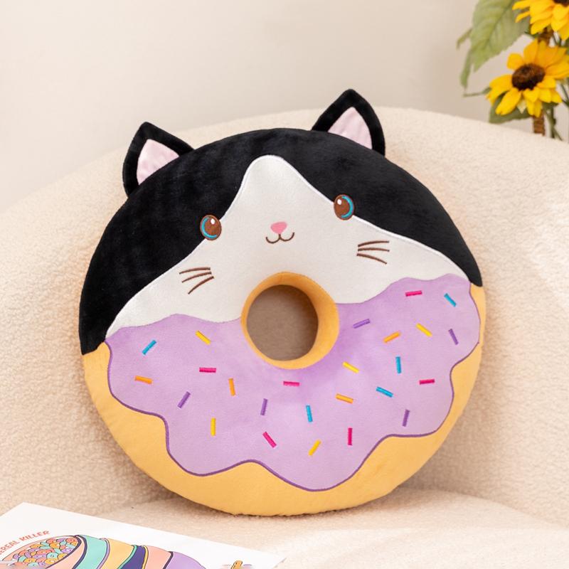 42cm Animal Donut Cushion Seat Cushion Pillow Cat Dog Penguin Dog Sheep Dessert Office Work Rest Gifts for Girls Christmas Gift