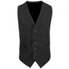 Mens Lined Polyester Waistcoat / Catering / Bar Wear (Pack of 2)