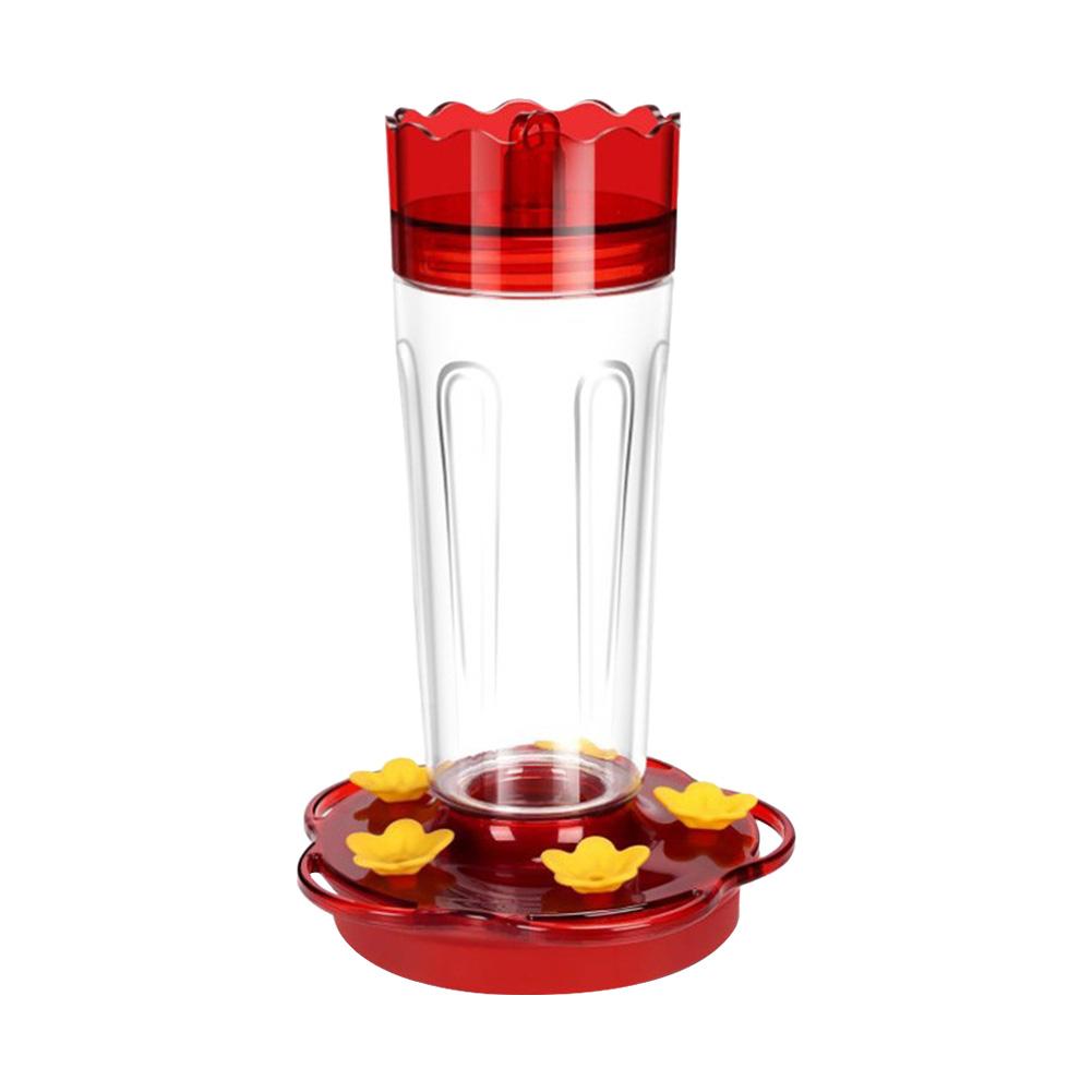 Plastic Hummingbird Feeder with Hook Hanging Hummingbird Feeder Leak Proof Bird Food Dispenser for Indoor Backyard Patio Decor