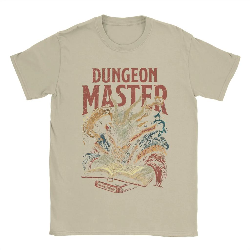 Летняя Мужская Женская Dungeon Dragon DnD Мастер Футболка Хлопковая Одежда Ретро Футболка с Круглым Вырезом Футболка Уличная Одежда