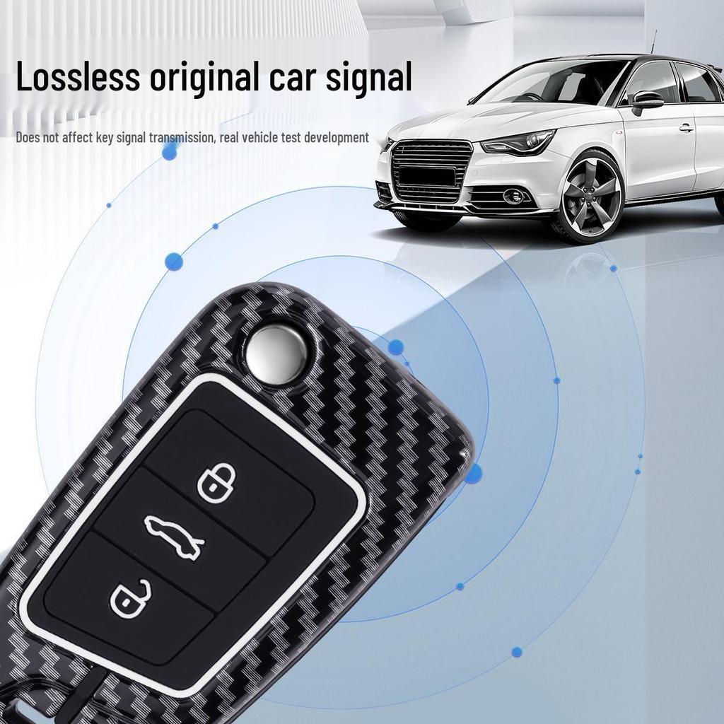 Чехол для ключа Volkswagen для Passat, Sagitar, Lavida, Magotan, Tayron, T-Cross, Teramont, Bora – Пряжка корпуса автомобиля
