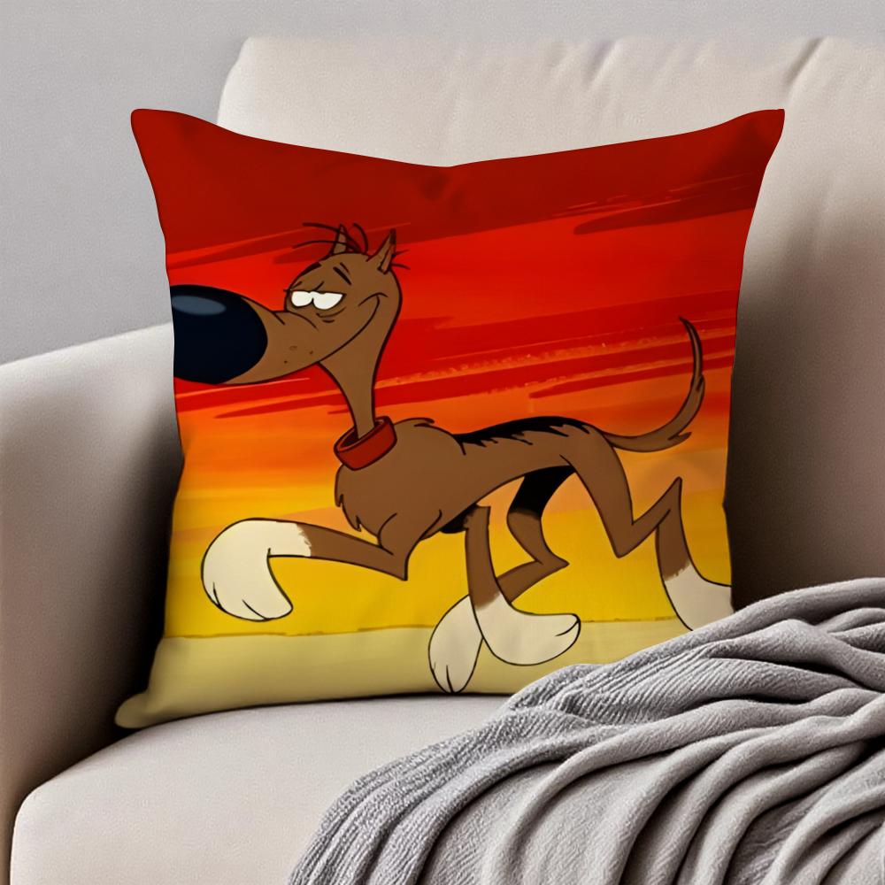 Classic Western Cartoon LLucky Luke Cushion Cover Pillowcase Antidustmite Invisible Zipper Short Plush Sofa Cushion