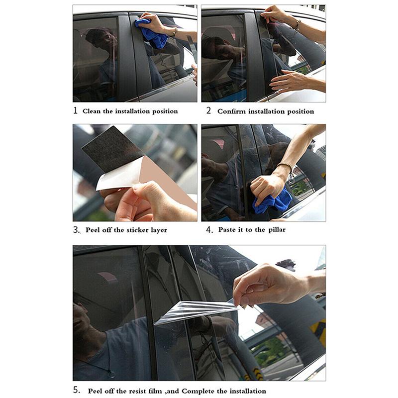 Глянцевая фортепианная черная автомобильная стойка, отделка двери, окна, декоративные чехлы, пригодные для Toyota Prius 2004-2009, аксессуары для автостайлинга