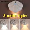 3 Color Motion Sensor Light Light Night Light Wireless USB for Kitchen Bedroom Mural Living Room Sensor Indoor Lighting Wall Lamp