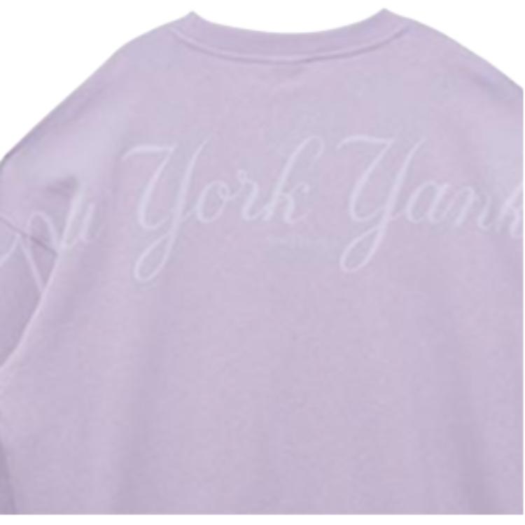 New Era Свитшот унисекс с круглым вырезом и длинным рукавом, однотонный, SS22, фиолетовый, 13095683