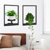 Yousheng Picture Frame Wall Plant Holder Heavy Duty Metal Wall Frame Plants Display Stand Home Office Living Room Wall Mount Flower Plants Shelf Rack