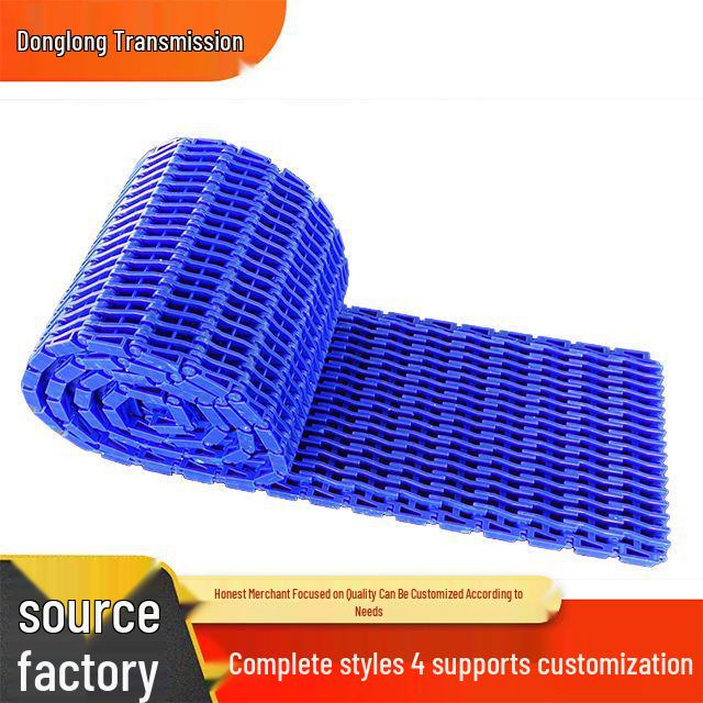 900 Ribbed Plastic Mesh Chain Belt for Pasteurization & Heat Shrink Film Packaging Machines