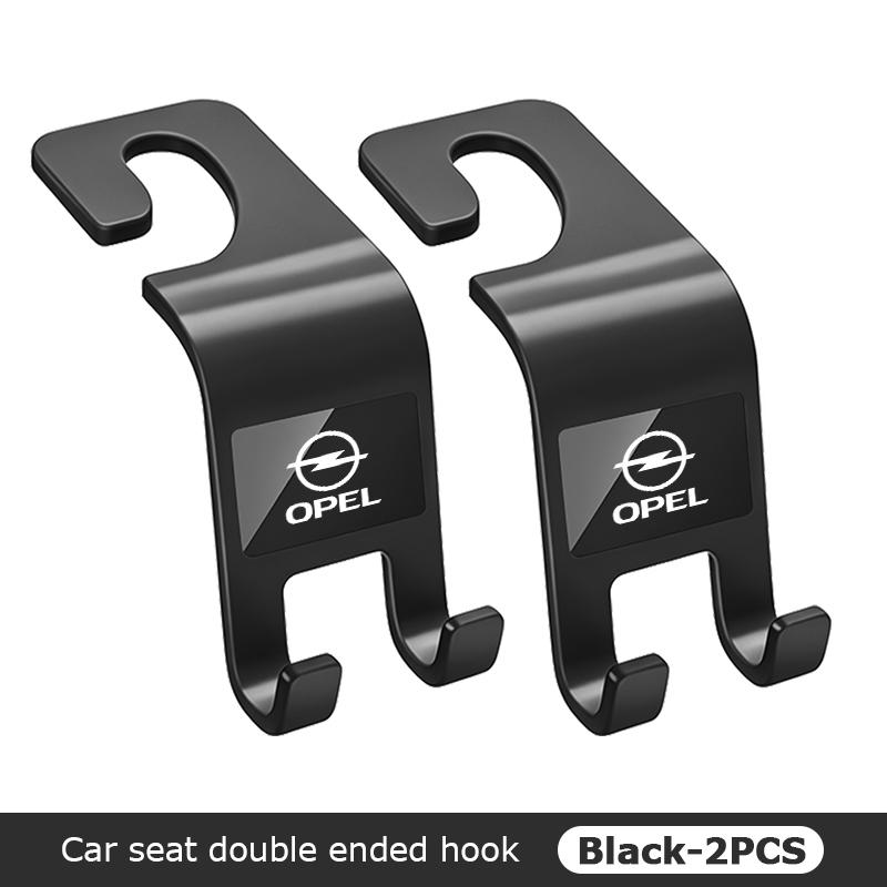 Car Logo Storage Hooks Headrest Hooks Car Seat Hanger Hook For Opel ADAM ASTRA J K CORSA E INSIGNIA MOKKA VIVA Meriva QA5
