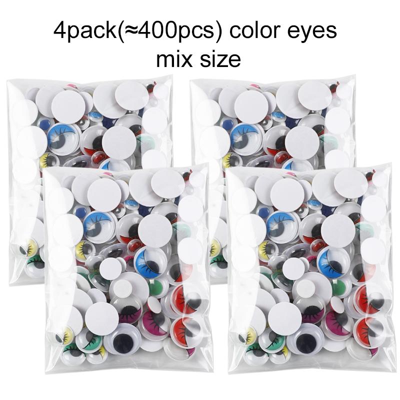 100 шт./упак. Самоклеящиеся глазки-шарики для кукол, аксессуары, глаза для DIY, скрапбукинга, поделок, рукоделия, ручной работы, игрушек TMZ