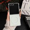 Для Samsung Galaxy Z Flip7 5G Чехол Прозрачная акриловая задняя крышка телефона Совместим с MagSafe