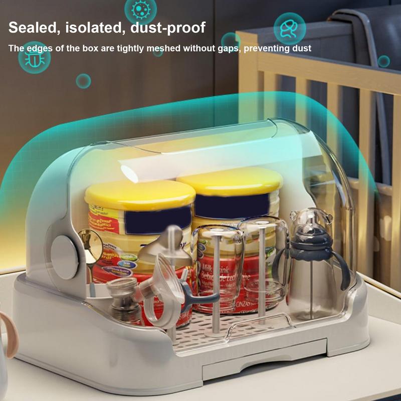 Сушка для бутылок Портативное хранилище для бутылок с крышкой Ящик для хранения бутылок с хорошей герметичной защитой Сушка для кухни