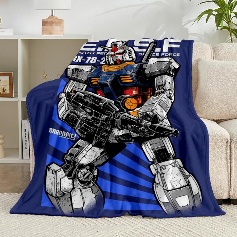 1PC Mecha Armor Robotic Design Flannel Blanket Gift, Suitable for Both Men And Women, Soft Ideal for Beds And Sofa, Birthday Or Christmas Gift