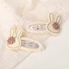 LOVEKIKI 2Pcs Cartoon Rabbit Hairclip Handmade for Kids Girls Hairbangs Sweet Hairgripes Barrette Ins Style Hairpin Ornaments