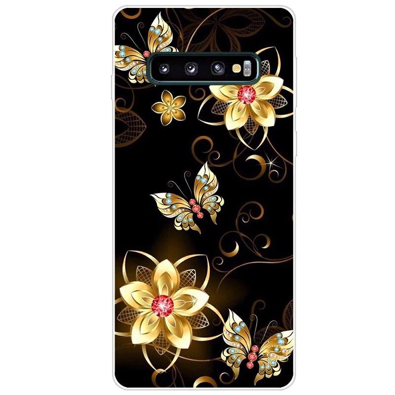Новейший чехол из ТПУ с принтом для Samsung Galaxy S10 S10 + чехол для телефона Samsung S10 Plus S10e, задняя крышка, бампер Fundas Coque
