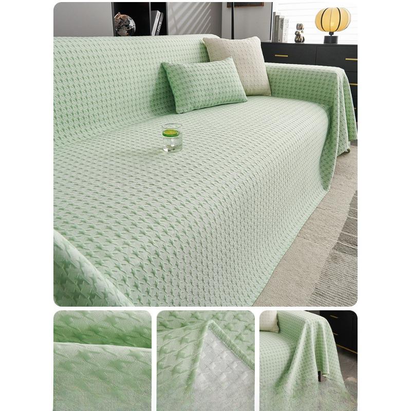 Summer Ice Silk Sofa Cover Towel Cool Feeling Sofa Cover Simple Modern Summer Anti-Scratching Summer Mat Sofa Cushion