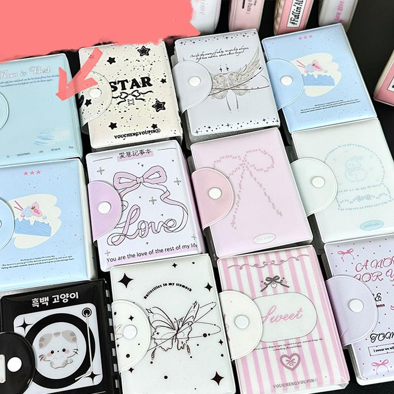 Книга для карточек Crush List Маленький карман для карточек Мини-альбом 3-3,5 Альбом знаменитости Книга для карточек Подходит для хранения маленьких карточек знаменитостей и аниме