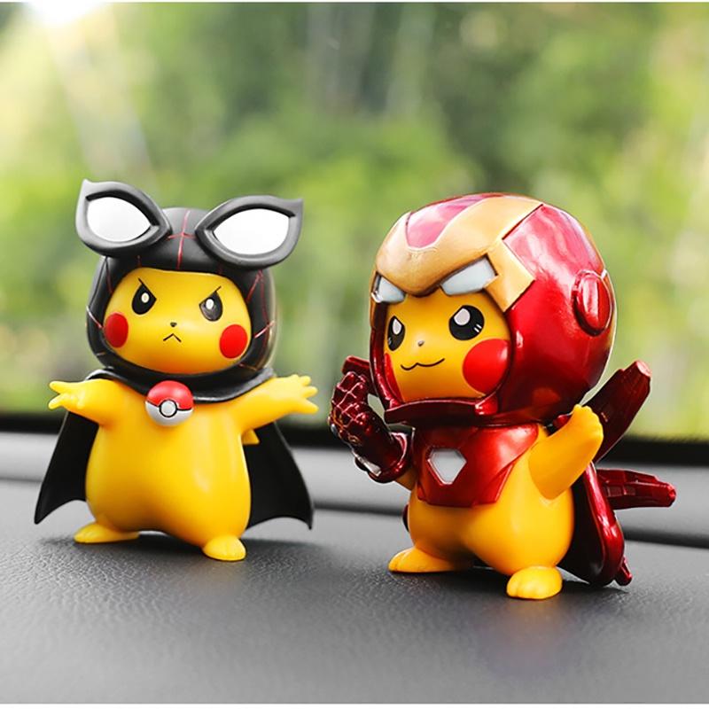 Hero Fun For Marvel Fans Pikachu Figure Avengers Spider-man Collection