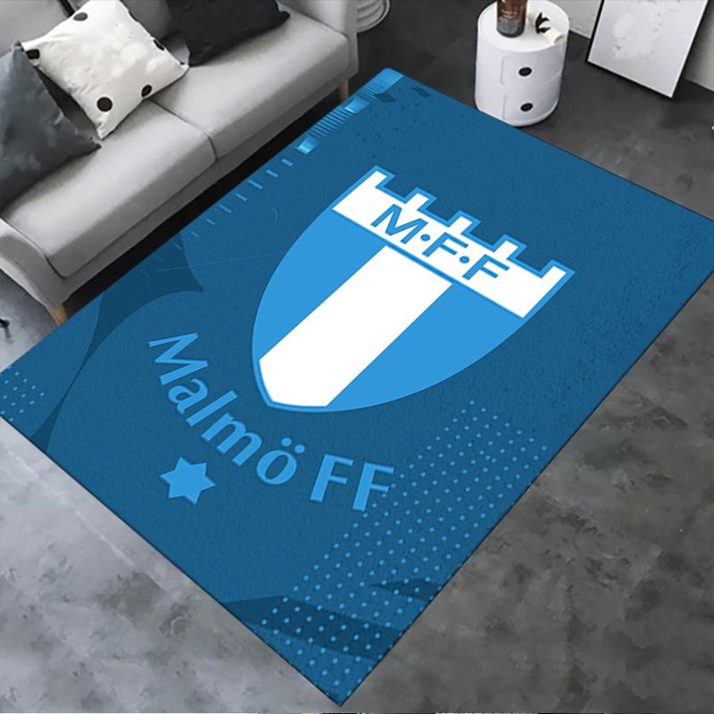 Новый ковер Malmö FF 2025 для гостиной, спальни, дома, украшение дивана, нескользящий коврик для игр детей