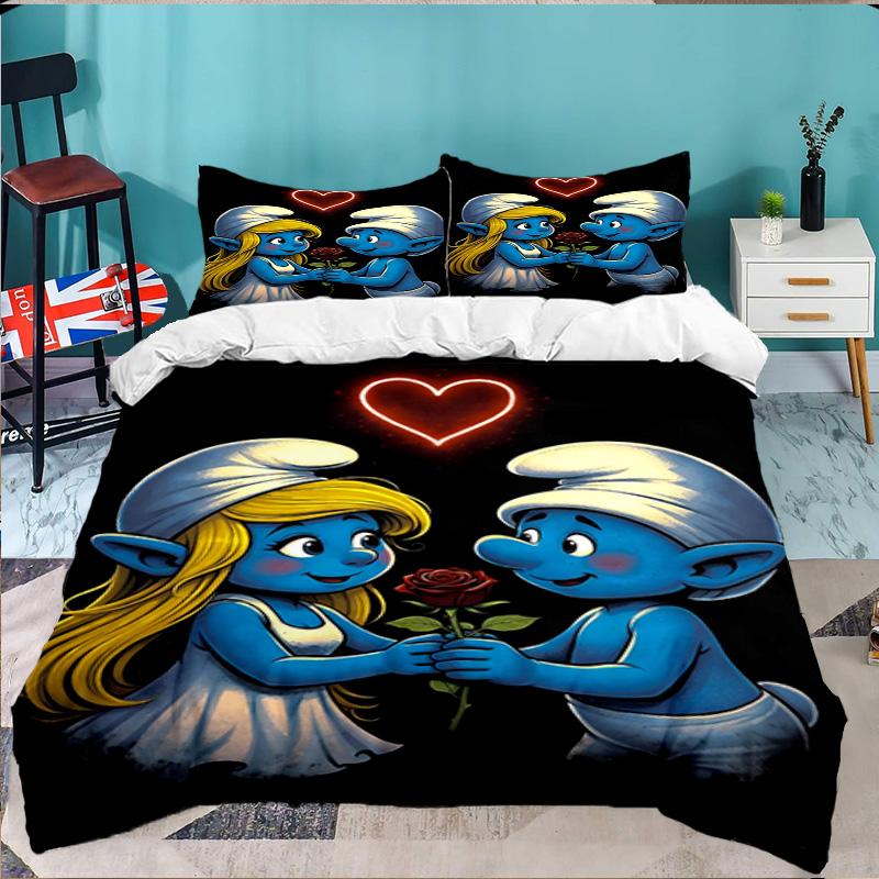 The Blue Cheese Adventure 3PCS Bedding set,Ideal for 1pc Duvet Cover And 2pcs Pillowcases Perfect for Fan gift,Ideal for Bedroom, Dormitory