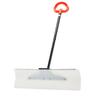 VEVOR Snow Pusher Shovel, 76.2 cm Outdoor Snowplow Shovel with Ergonomic Grip, HDPE Plastic Blade, Winter Shovels with Segmented Handle