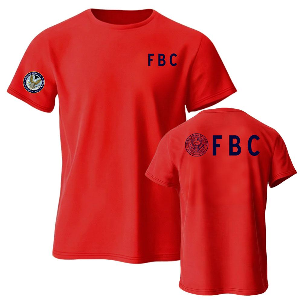 Унисекс Уличная одежда FBC Федеральное Бюро Контроля Футболка с коротким рукавом Свободная с круглым вырезом Модная Летняя Повседневная Мужская Футболка Мерч